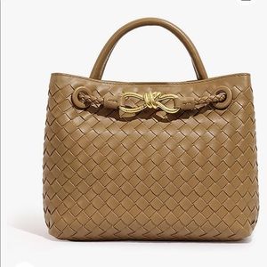 Woven Convertible Shoulder Crossbody Bag Satchel Purse